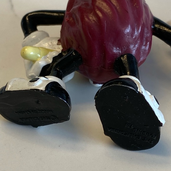 Vintage California Raisins Singer Dancer Figures 1987 Calrab PVC 3” Collectible - Picture 6 of 7